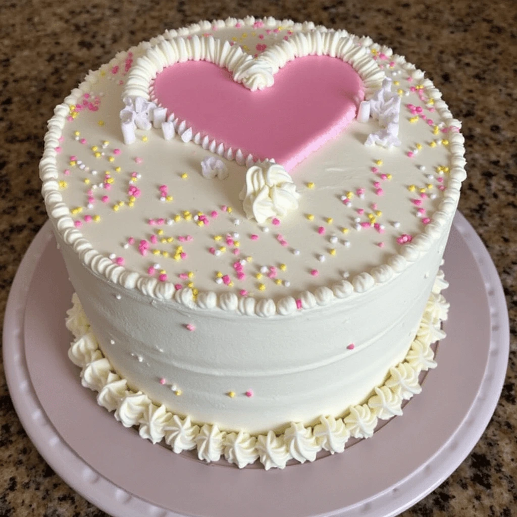 Elegant Gender Reveal Cake with Hidden Colorful Filling