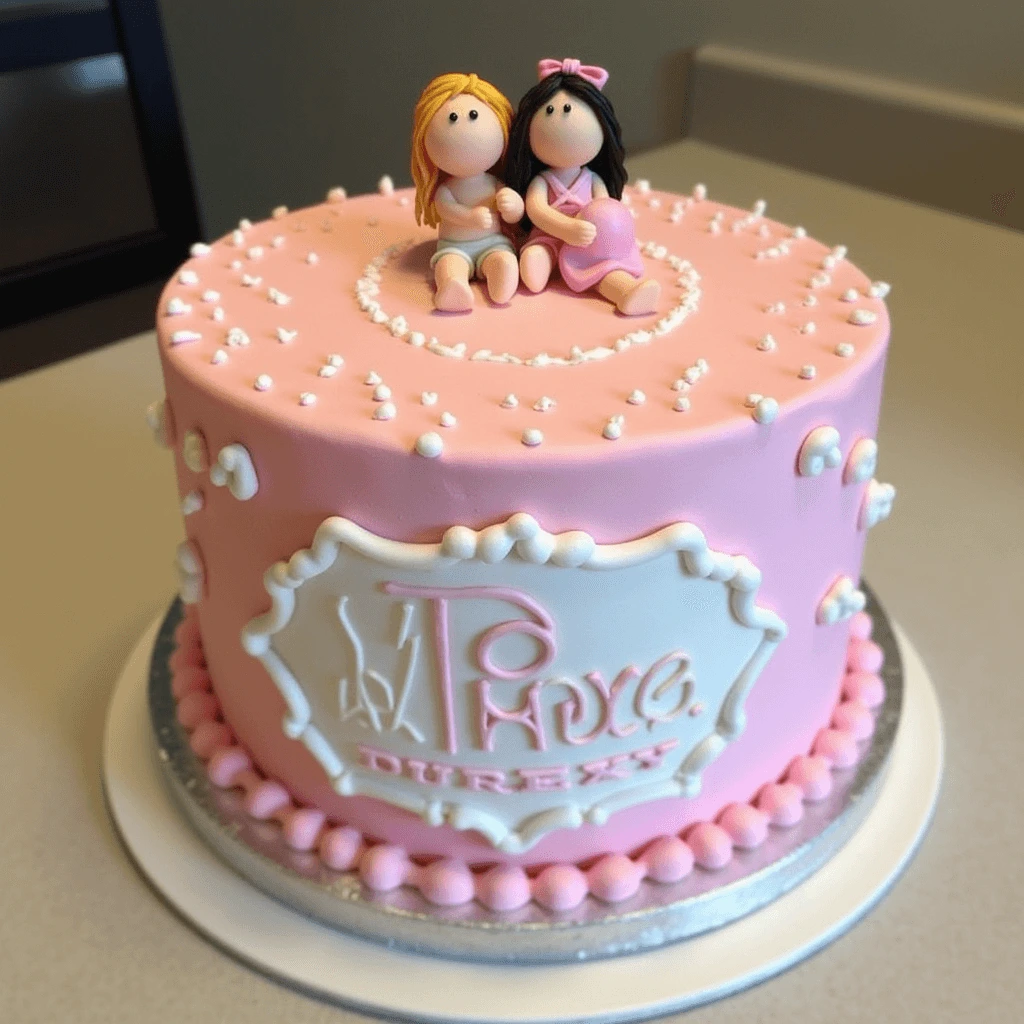 Delicious Gender Reveal Cake with Colorful Inside