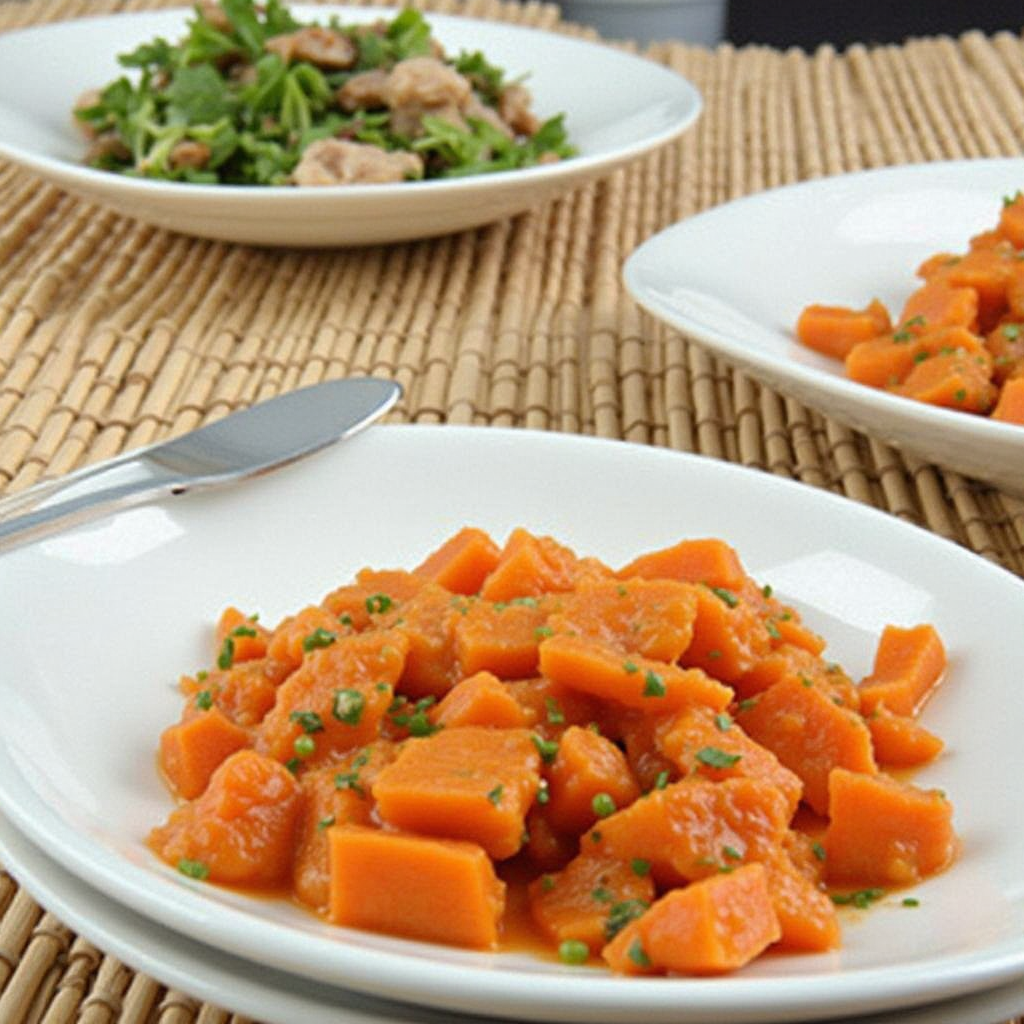 Frozen diced carrots ready to be used in dinner recipes