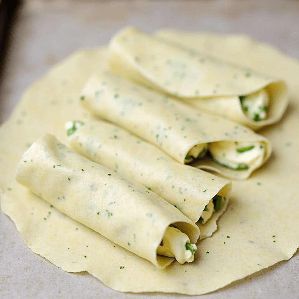 Delicious homemade egg rolls with cream cheese and jalapeño filling, crispy and golden.