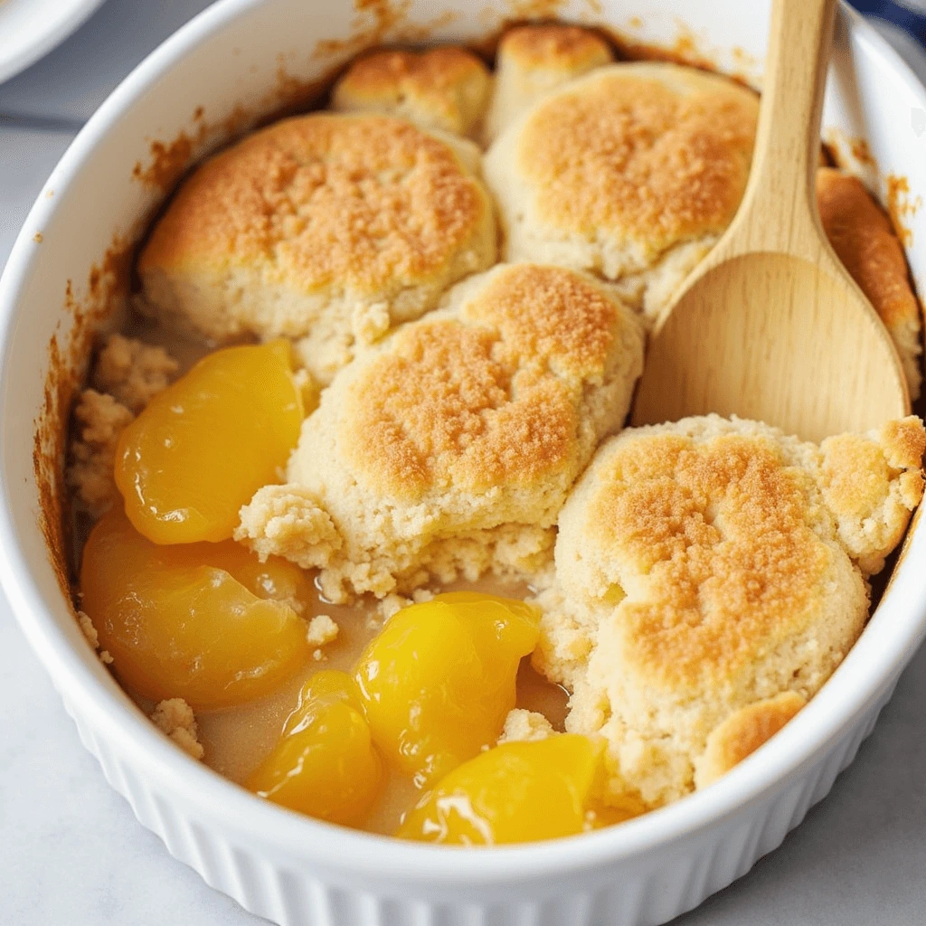 Delicious Peach Cobbler Made with Cake Mix – A Quick and Easy Dessert Recipe